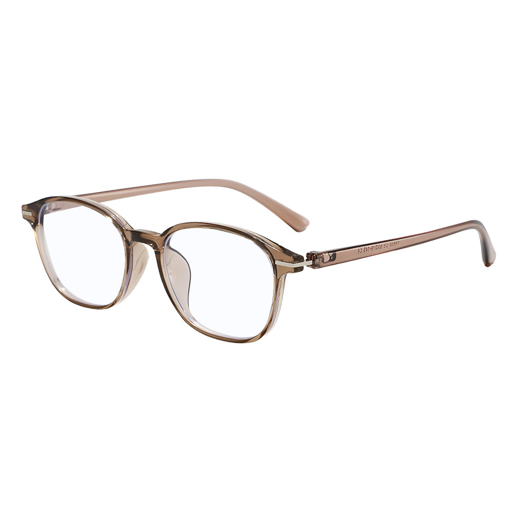 Unisex Techsuit 6635 Computer Glasses, Anti-Blue Light, Light Brown