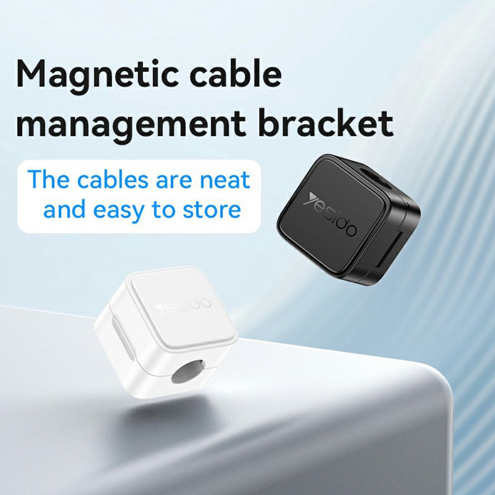 Yesido C216WH Cable Organizer, Set of 4 Pieces, White