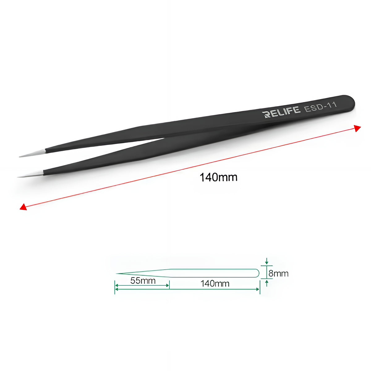 Relife ESD-11 Sharp Tweezers
