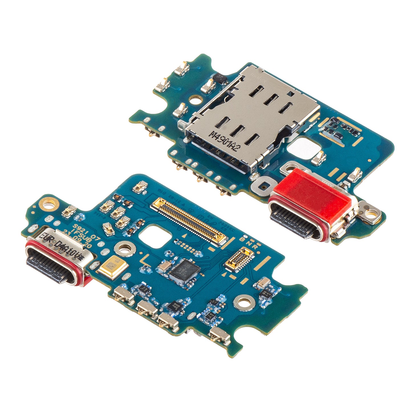 Board with Charging Connector - Microphone - SIM Reader Module Samsung Galaxy S24 S921, Service Pack GH96-16507A