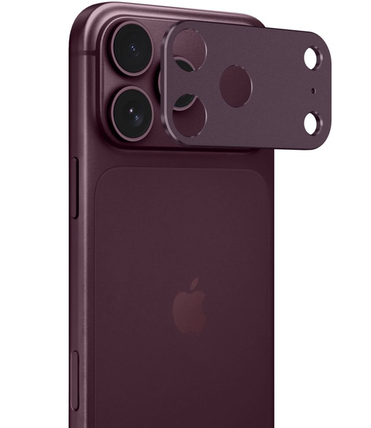 Tech-Protect Camalloy Fit+ Rear Camera Protection Frame for Apple iPhone 18 Pro, Aluminum, Burgundy