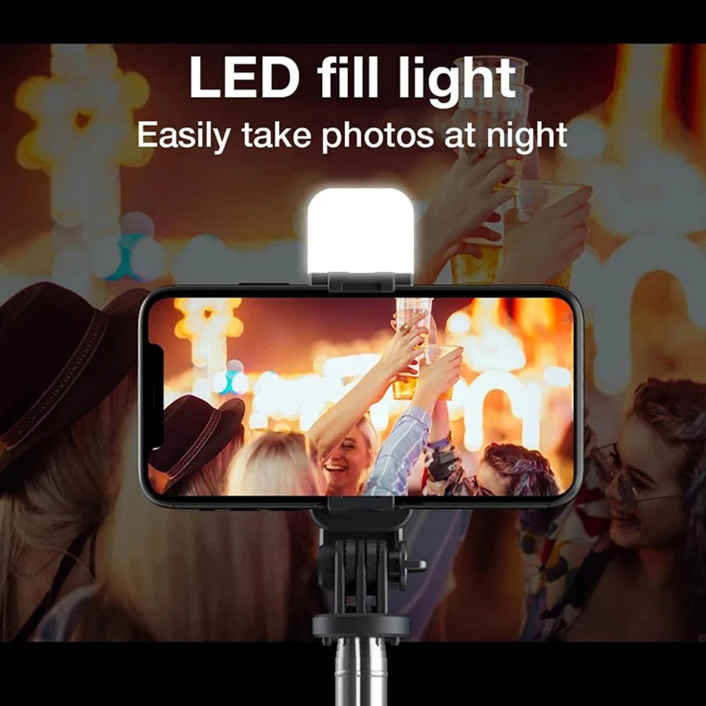 Selfie Stick Bluetooth Techsuit L02s, Universal, Black