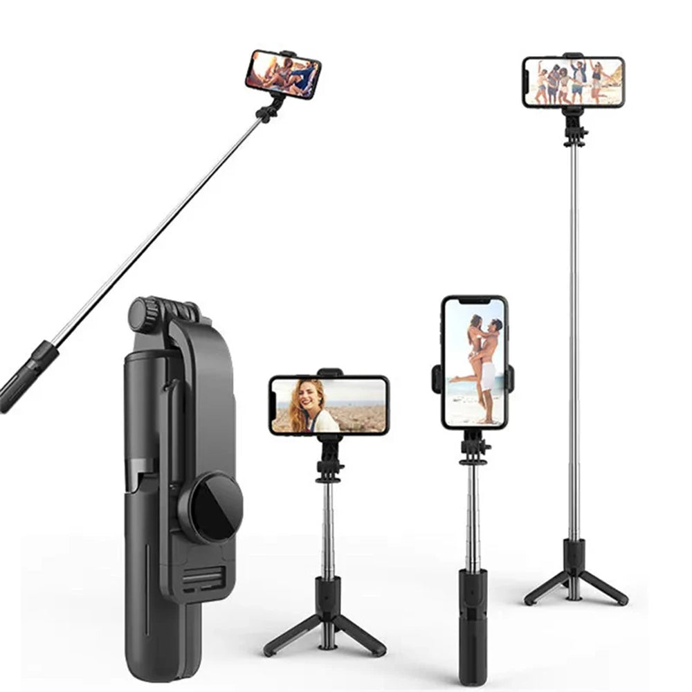 Selfie Stick Bluetooth Techsuit L11, Universal, Black