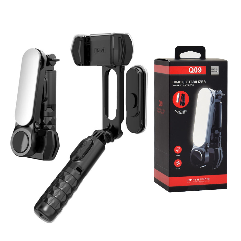 Selfie Stick Bluetooth Techsuit Q09, Universal, Black