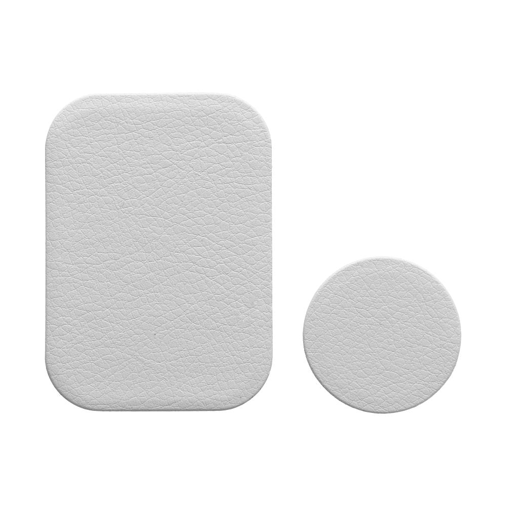 OEM Leather 2in1 Metallic Sticker, Silver