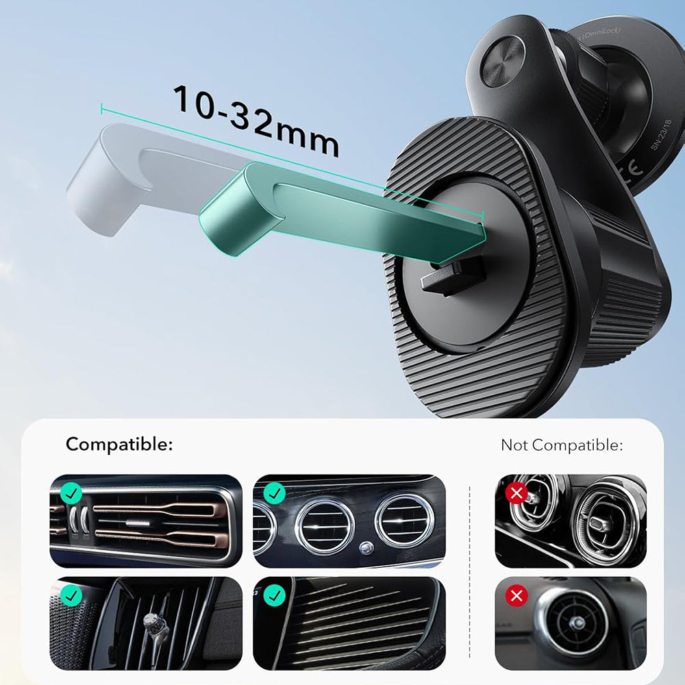 ESR OmniLock Magnetic Car Holder, Universal, Black