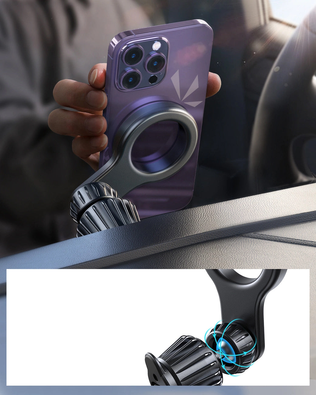 Joyroom JR-ZS355 Magnetic Car Holder, Air Vent, Universal, Black