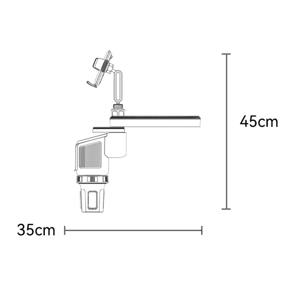 Yesido C274 Car Holder, 4.7inch - 7.2inch, Black