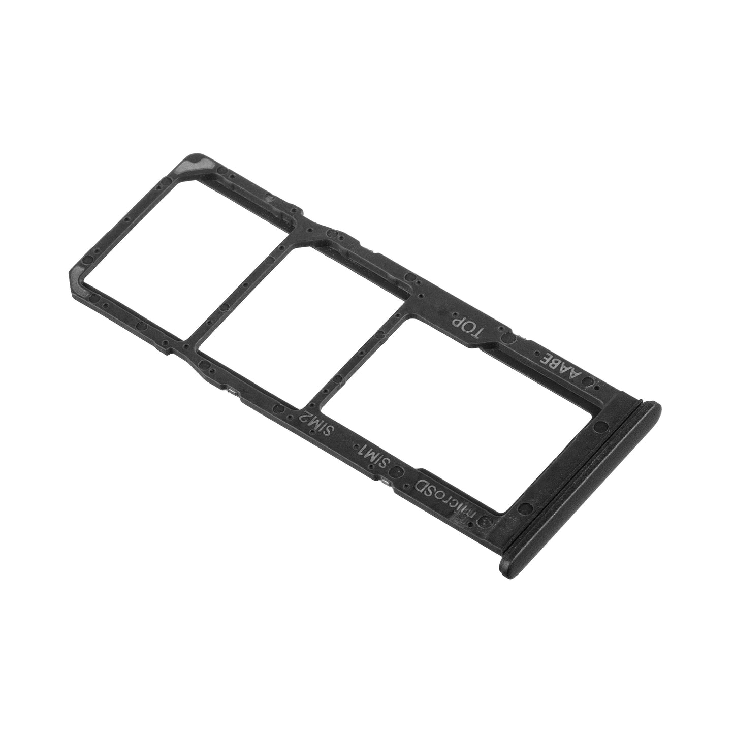 SIM Card Holder for Samsung Galaxy A12 Nacho A127 / A12 A125, Black, Service Pack GH98-46124A