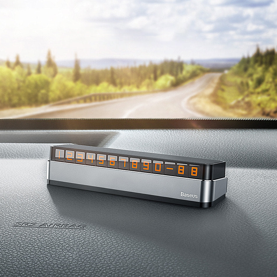 Baseus Moonlight Box Car Phone Holder, Grey ACNUM-B0G