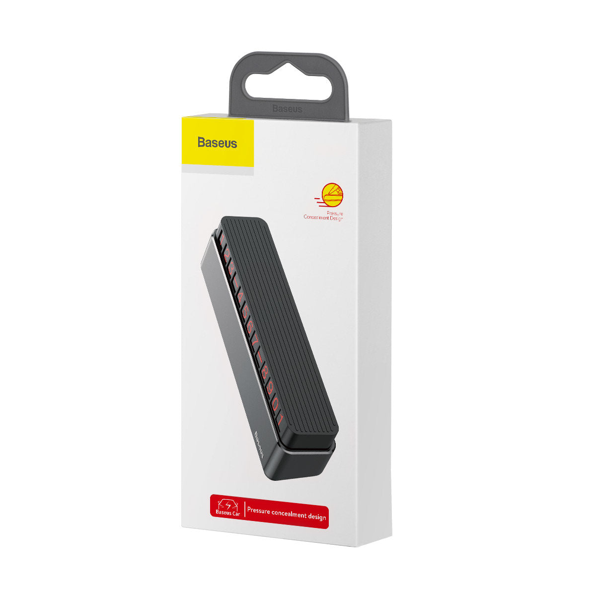Baseus Moonlight Box Car Phone Holder, Grey ACNUM-B0G