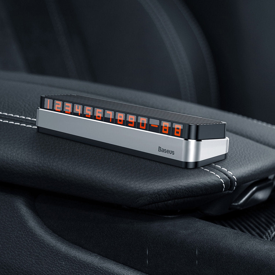 Baseus Moonlight Box Car Phone Holder, Grey ACNUM-B0G