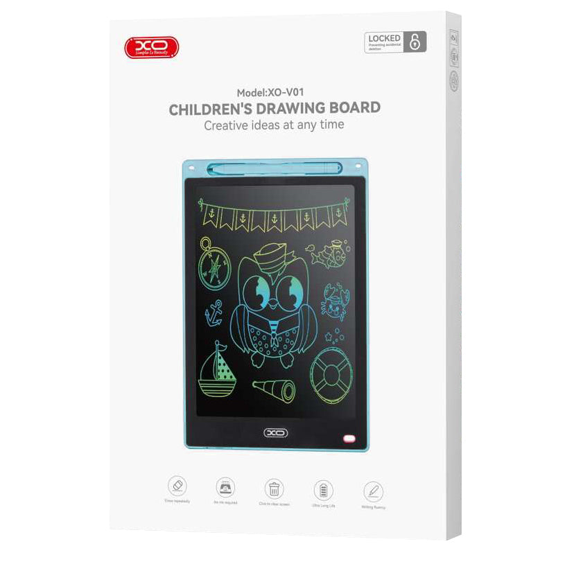 Drawing/Writing Tablet XO Design V01, 10inch, Blue