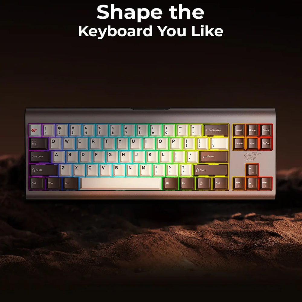 HAVIT KB896L Wired Gaming Keyboard, USB, RGB, 1.2m, Pink