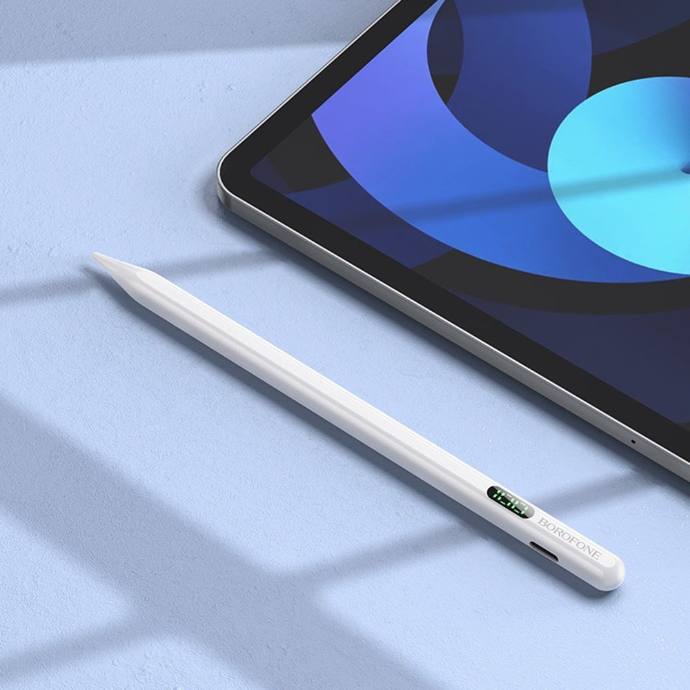 Touch Pen Borofone BG101 for Apple iPad Series, Active Version, White
