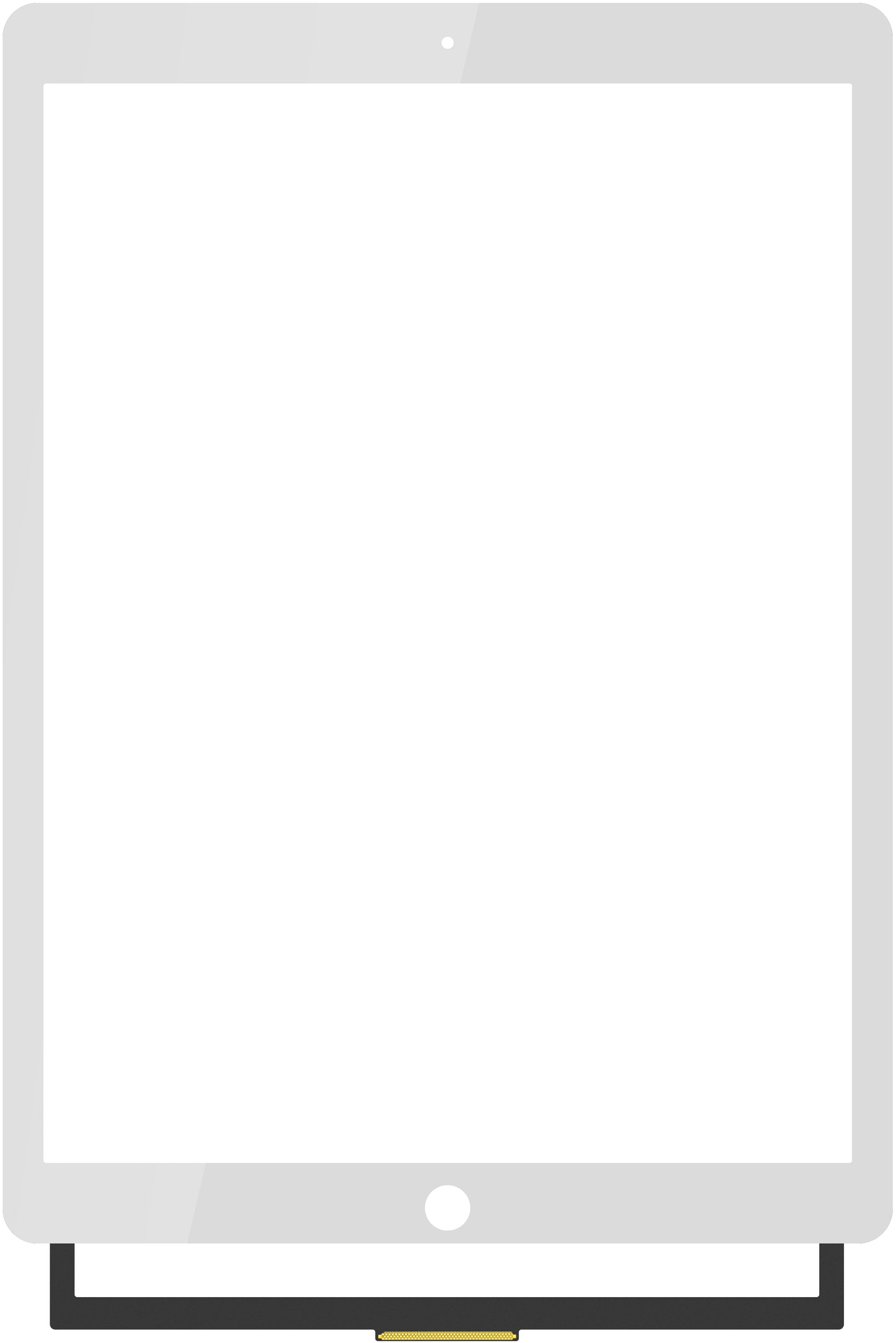 Touchscreen Forward Guard OCA for Apple iPad Pro 12.9 (2017), White