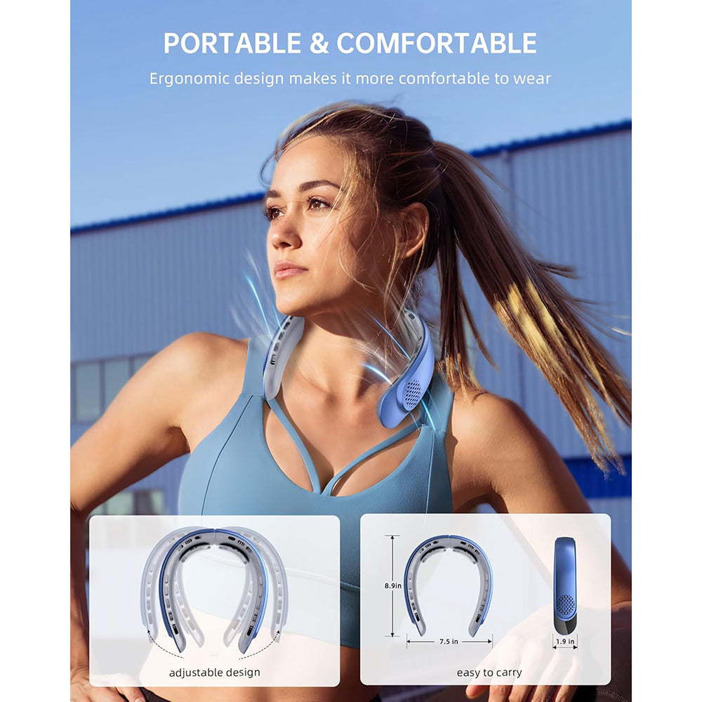 Techsuit S8 Portable Fan, Blue