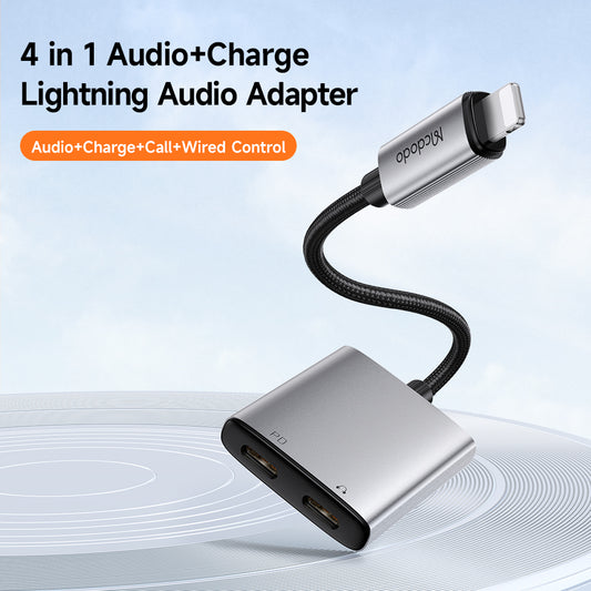 Lightning Audio Adapter - Lightning / Lightning McDodo CA-5560 Wales, Gray
