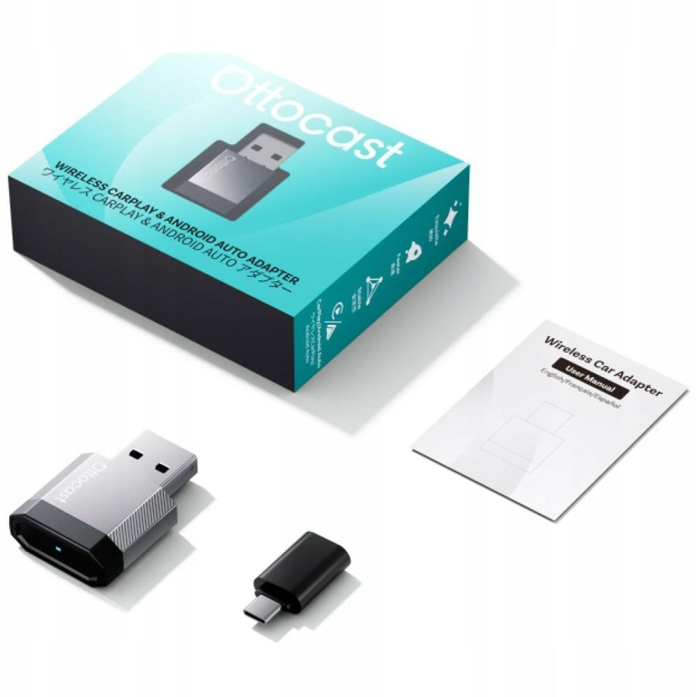 Ottocast Mini Nova Wireless Carplay / Android Auto Adapter for Apple iPhone / Android Series CA530-T3