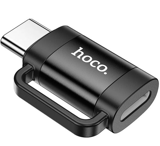 Lightning Data and Charging Adapter - USB-C HOCO UA31E, Black