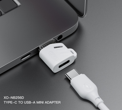 USB-C to USB-A Data and Charging Adapter XO Design NB256D, White