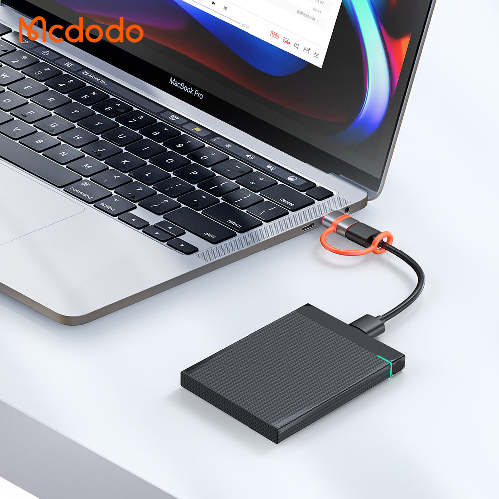 USB-C to USB-A Data and Charging Adapter McDodo OT-3800, Gray