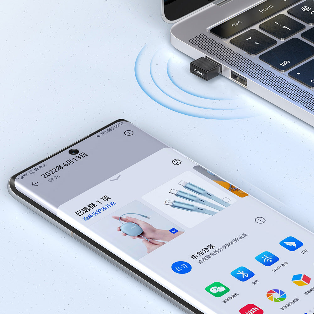 McDodo OT-1580 Wireless Adapter, Black