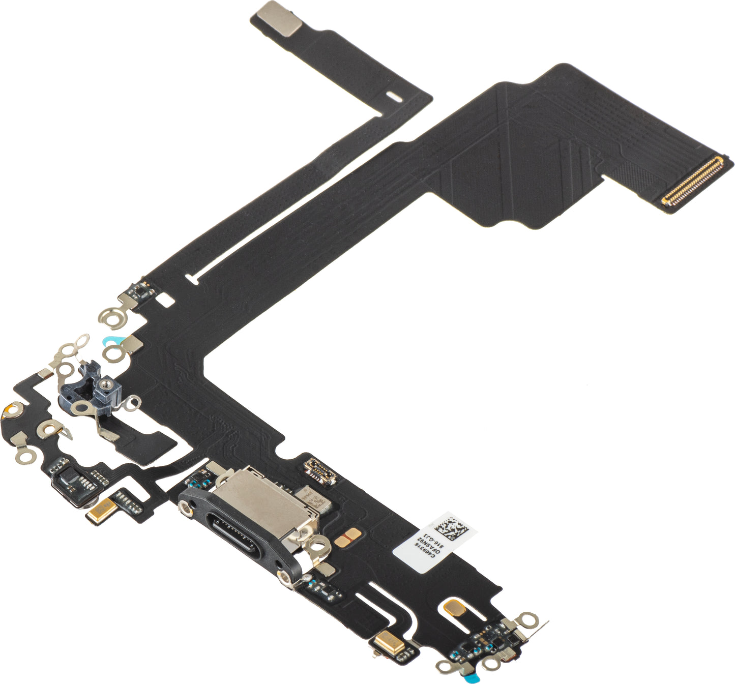 Charging Connector Ribbon - Microphone Apple iPhone 15 Pro Max, Black