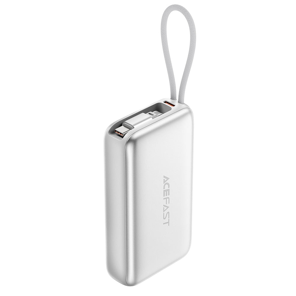 Acefast M32 External Battery, 10000mAh, 35W, PD, 2 x USB-C, Silver