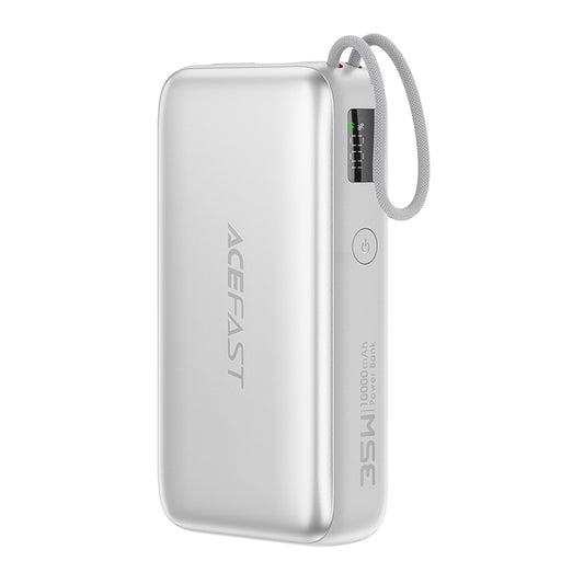 Acefast M32 External Battery, 10000mAh, 35W, PD, 2 x USB-C, Silver
