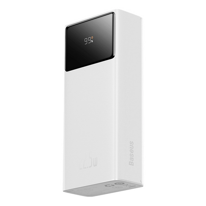 Baseus EnerFill FP41 External Battery, 30000mAh, 22.5W, QC + PD, 1 x USB-C - 2 x USB-A, White E0027K01