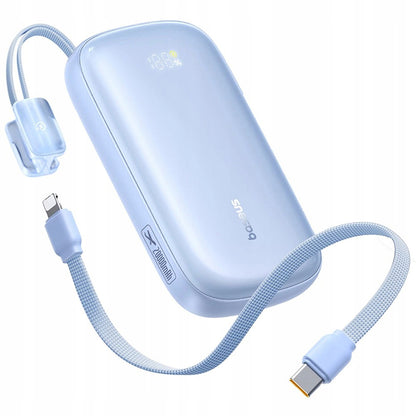 Baseus EnerFill FC21 Qpow 3 Ultra External Battery, 10000mAh, 22.5W, QC + PD, 1 x USB-A - 1 x USB-C, Blue E0027L03