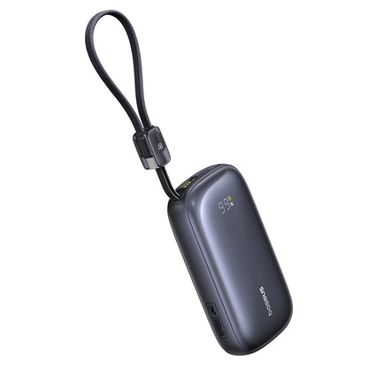 Baseus EnerFill FC21 Qpow 3 Ultra External Battery, 10000mAh, 45W, QC + PD, 1 x USB-A - 1 x USB-C, Black E0027Q00
