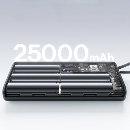 Baseus EnerFill FC41 External Battery, 25000mAh, 145W, QC + PD, 1 x USB-A - 3 x USB-C, Black E0028H03