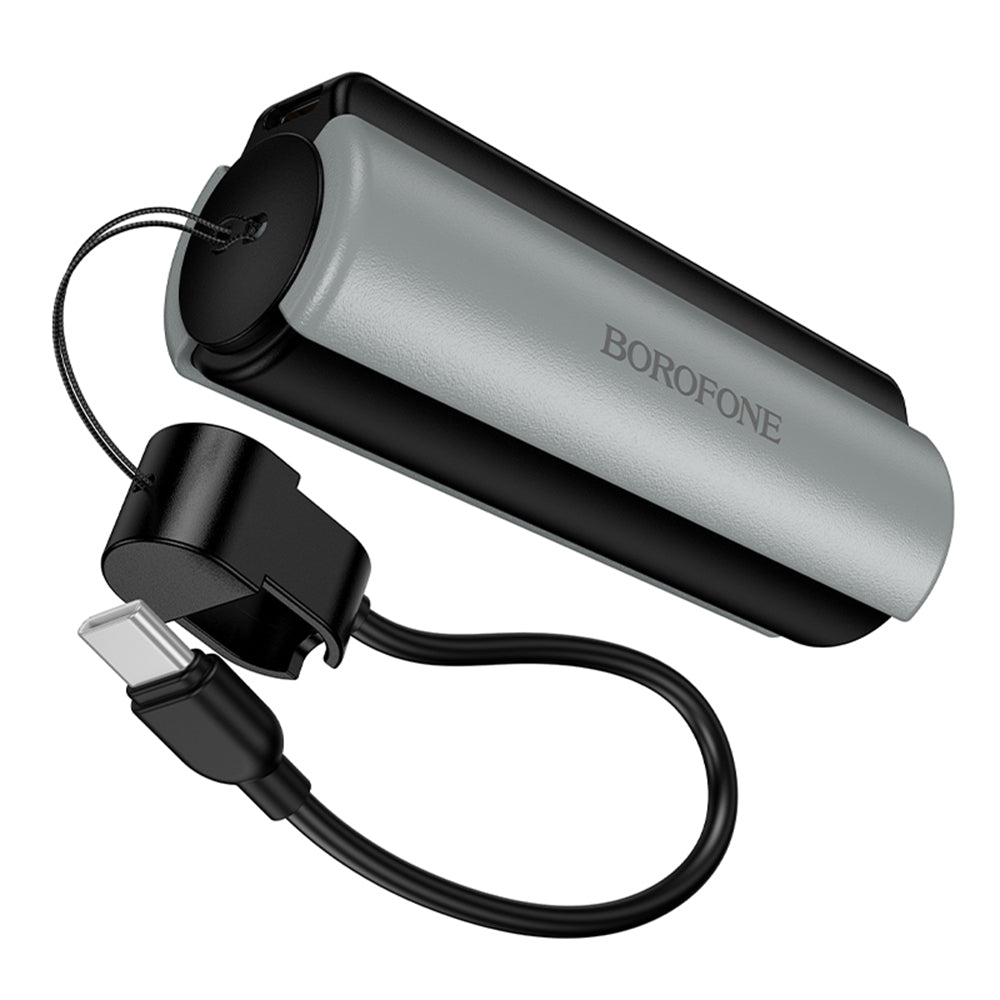 Borofone BJ87 Star External Battery, 5000mAh, 10W, 1 x USB-C, Gray