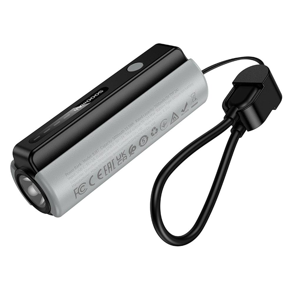 Borofone BJ87 Star External Battery, 5000mAh, 10W, 1 x USB-C, Gray