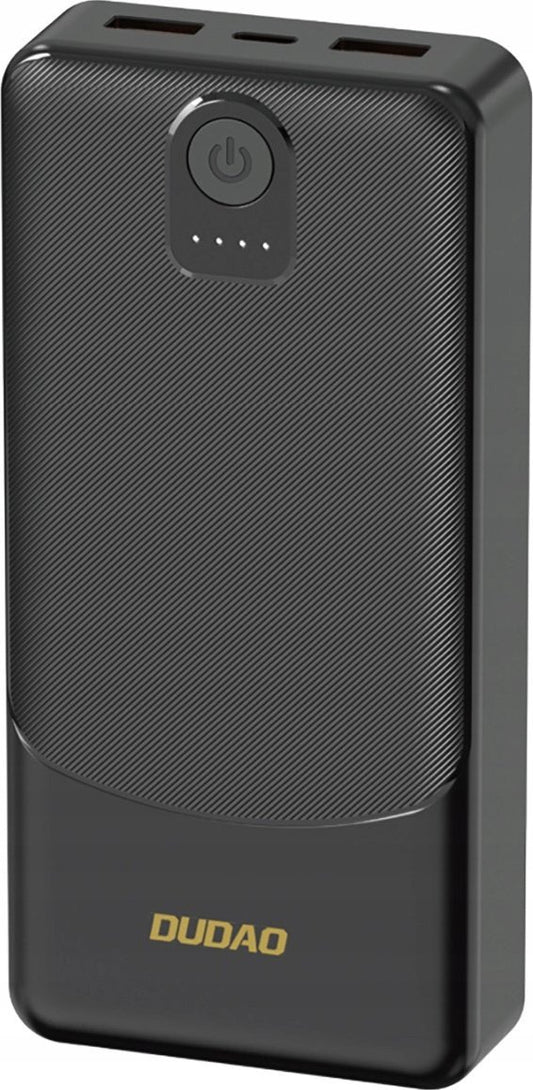 Dudao K10Pro External Battery, 20000mAh, 12W, 2 x USB-A, Black