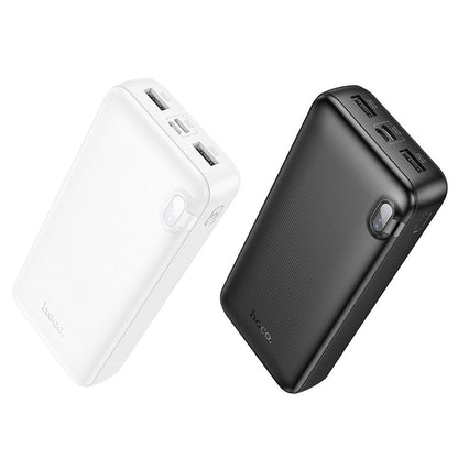 HOCO J128A External Battery, 20000mAh, 10W, 2 x USB-A, Black