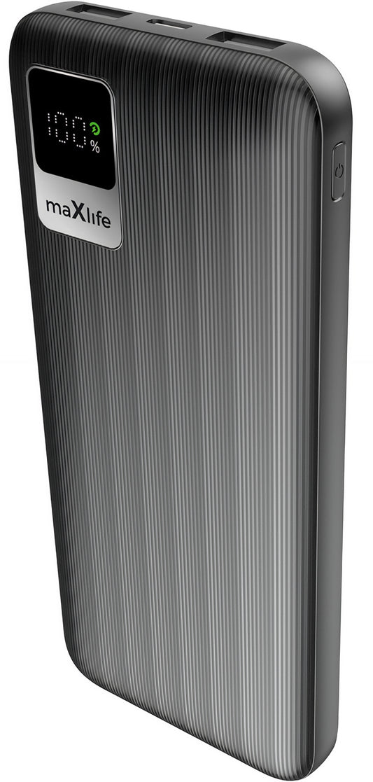 MaXlife MXPB-07 External Battery, 10000mAh, 10W, 2 x USB-A, Black
