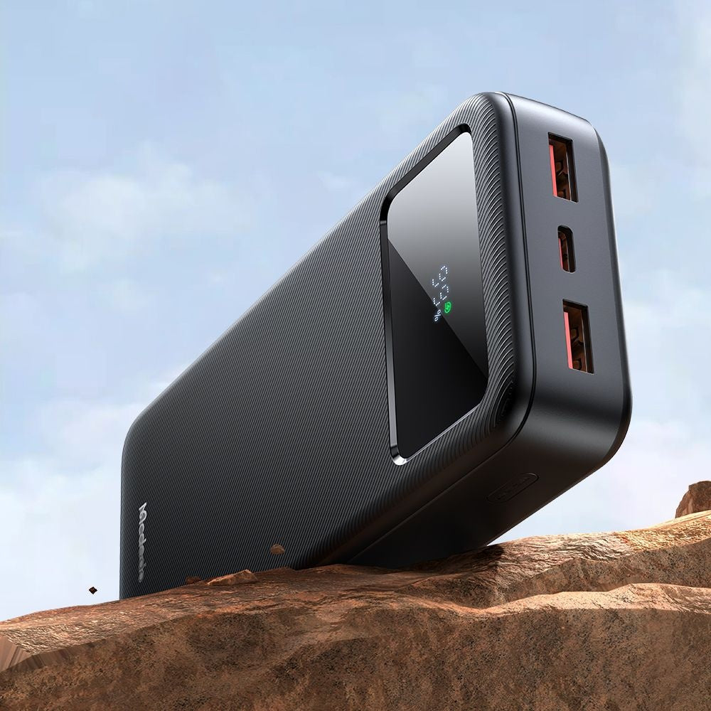 McDodo MC-4230 External Battery, 20000mAh, 22.5W, QC + PD, 2 x USB-A - 1 x USB-C, Black