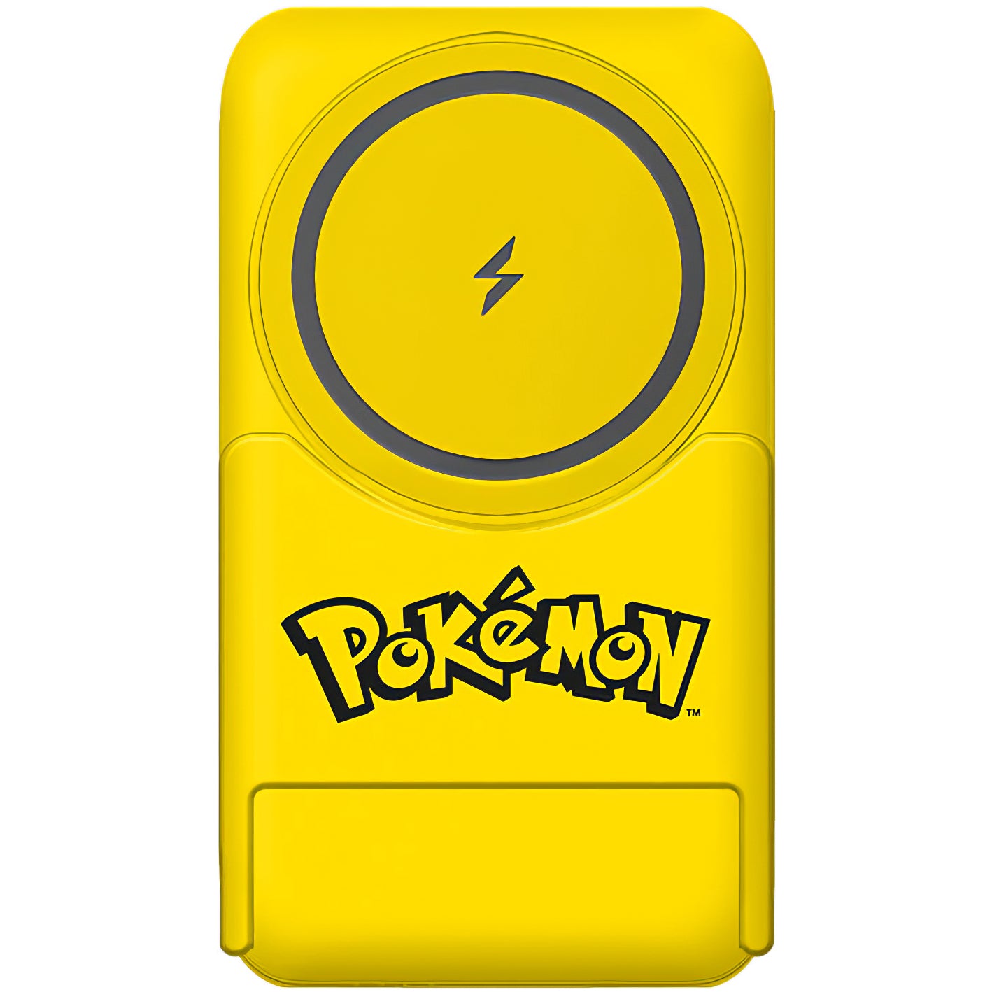 OTL Pokemon Pikatchu Wireless External Battery, 5000mAh, 20W, PD + FQI, 1 x QI - 1 x USB-C, Yellow PK1191