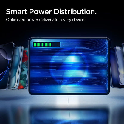 Spigen Essential External Battery, 10000mAh, 22.5W, QC + PD, 1 x USB-A - 2 x USB-C, Black