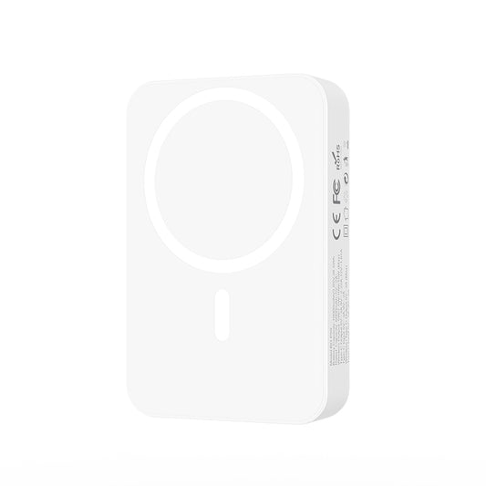 Wireless External Battery BWOO BO-P59, 10000mAh, 20W, PD + QI, 1 x QI - 1 x USB-C, White