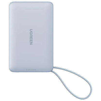 UGREEN MagFlow PB773 Wireless External Battery (65958B), 10000mAh, 25W, PD + FQI, 1 x QI - 2 x USB-C, Blue