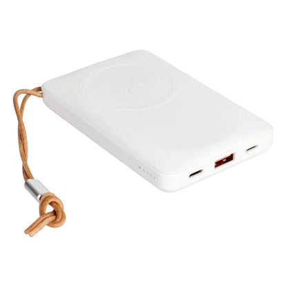 Veger VP1151 / W1151 Wireless External Battery, 10000mAh, 22.5W, QC + PD + FQI, 1 x QI - 1 x USB-A - 1 x USB-C, White