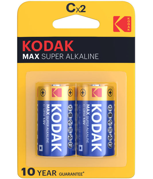 Kodak Max Super Battery, LR14, Set of 2 pieces