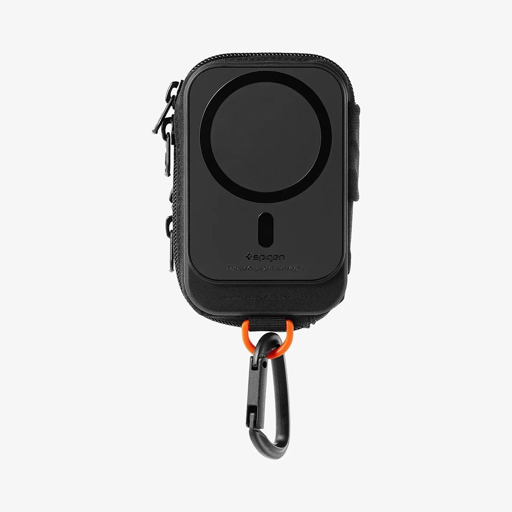 Universal MagSafe Pouch for Phone, Spigen, Snap Zip, Black AFA09338