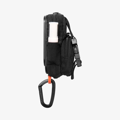 Universal MagSafe Pouch for Phone, Spigen, Snap Zip, Black AFA09338