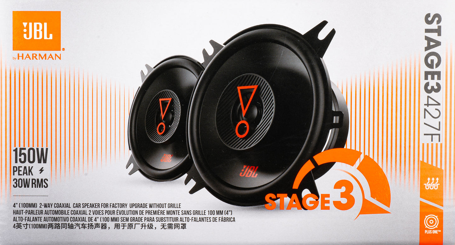 JBL Stage3 427 Car Speaker, 30W RMS, 102.4mm, Set of 2 pieces JBLSTAGE3427F