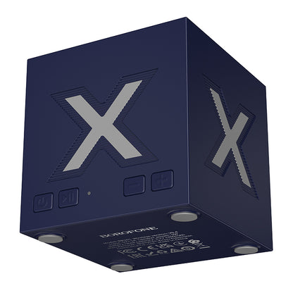 Borofone BR101 Rubik Portable Bluetooth Speaker, 5W, TWS, RGB, Blue